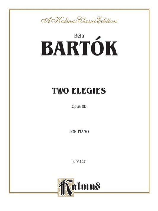 Elegies 2 Op 8B Piano