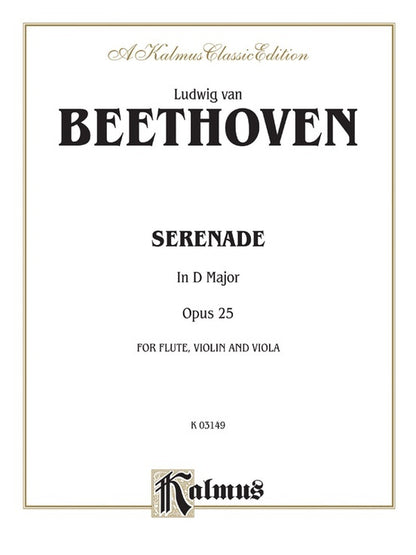 Serenade Op 25 Fl/Violin/Viola