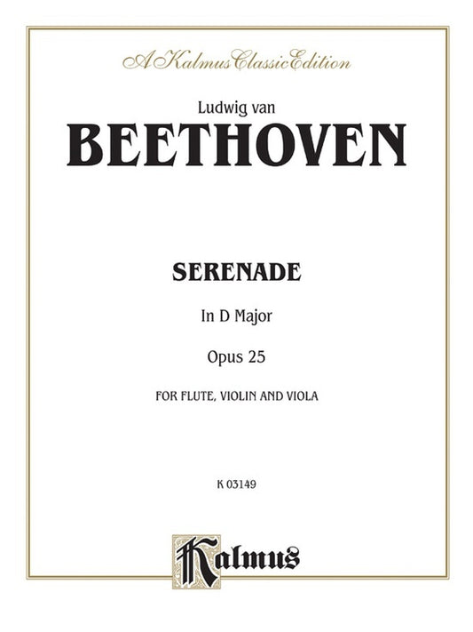 Serenade Op 25 Fl/Violin/Viola