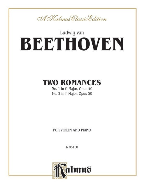 Romances 2 Op 40/50 Violin