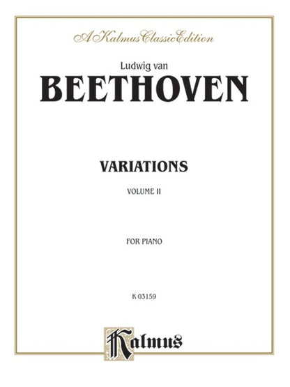 Variations Book 2 Piano Sheet Music