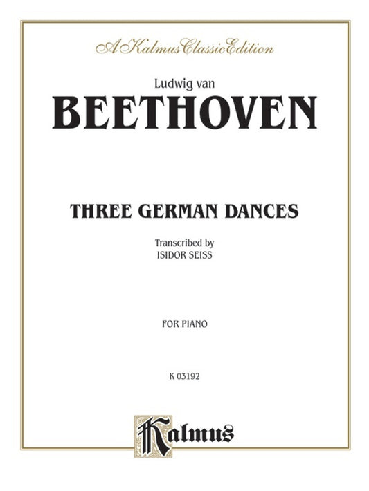 German Dances 3 For Piano