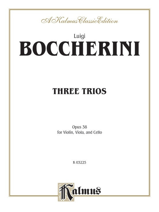 String Trios 3 Op 38 Chamber Sheet Music