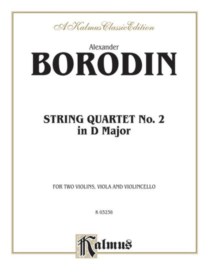 String Quartet No 2 D - Chamber Sheet Music