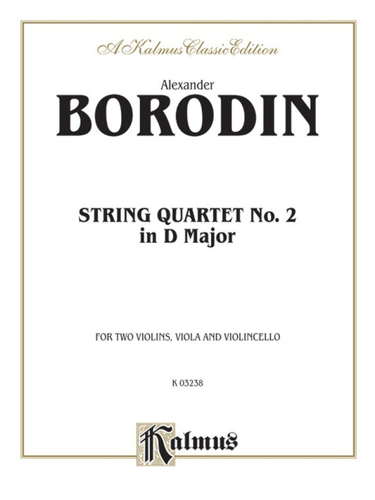 String Quartet No 2 D - Chamber Sheet Music