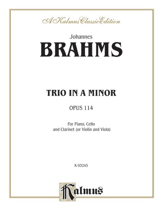 Trio for Clarinet, Cello, and Piano, Op. 114