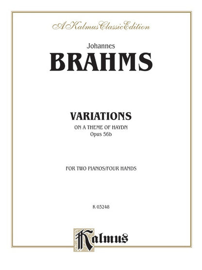 Variations Op 56B 2P4H Piano Sheet Music
