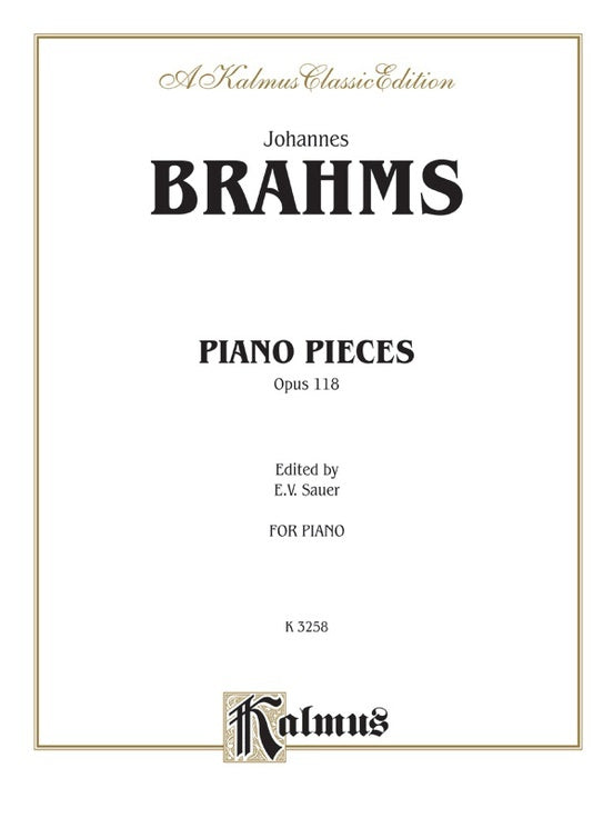 Piano Pieces Op 118