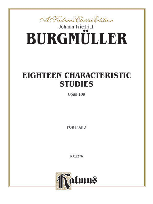 Studies 18 OP 109 - Piano Sheet Music by Friedrich Burgmüller