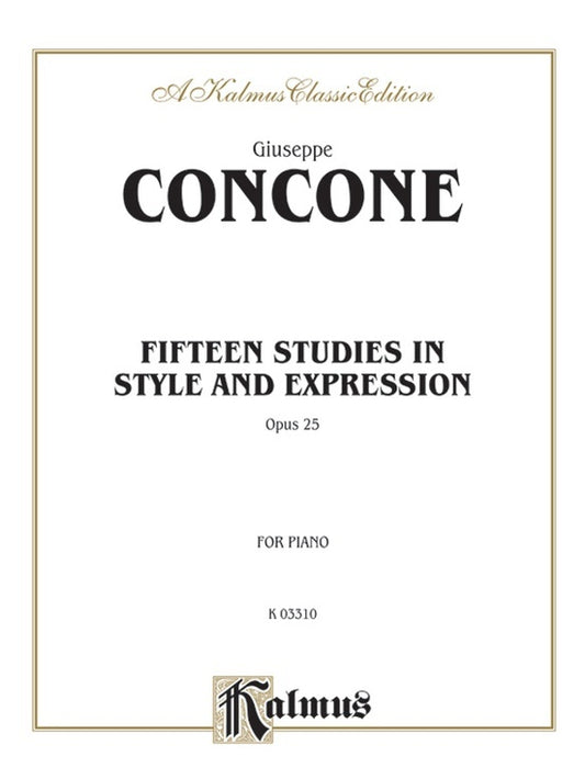 Studies 15 Op 25 Piano Sheet Music