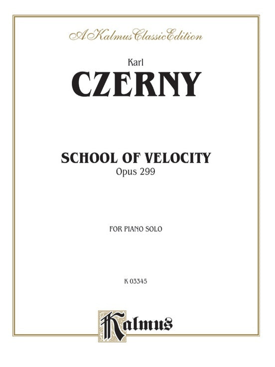 School Of Velocity Op 299 Piano
