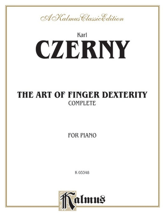 Art of Finger Dexterity Op 740 Piano Sheet Music