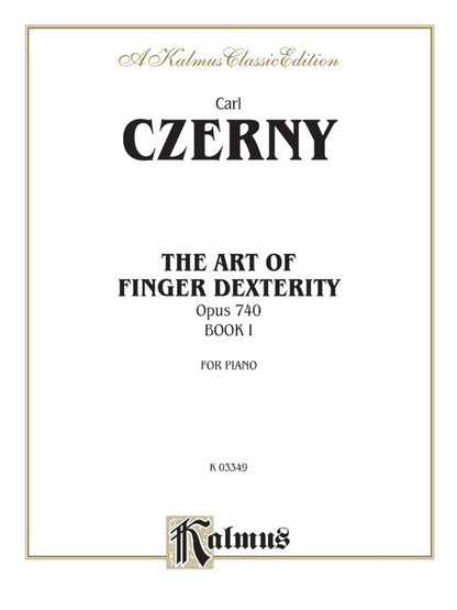Art Finger Studies Op 740 Book 1 Piano Sheet Music