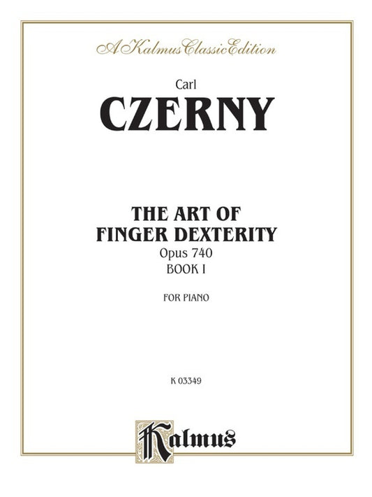 Art Finger Studies Op 740 Book 1 Piano Sheet Music