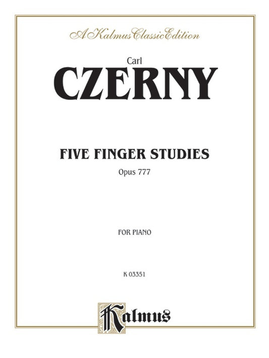 Five Finger Studies Op 777 Ps