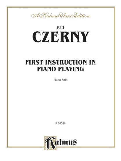 First Instruction In Piano Playing
