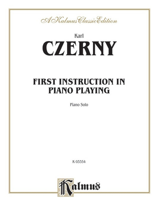 First Instruction In Piano Playing