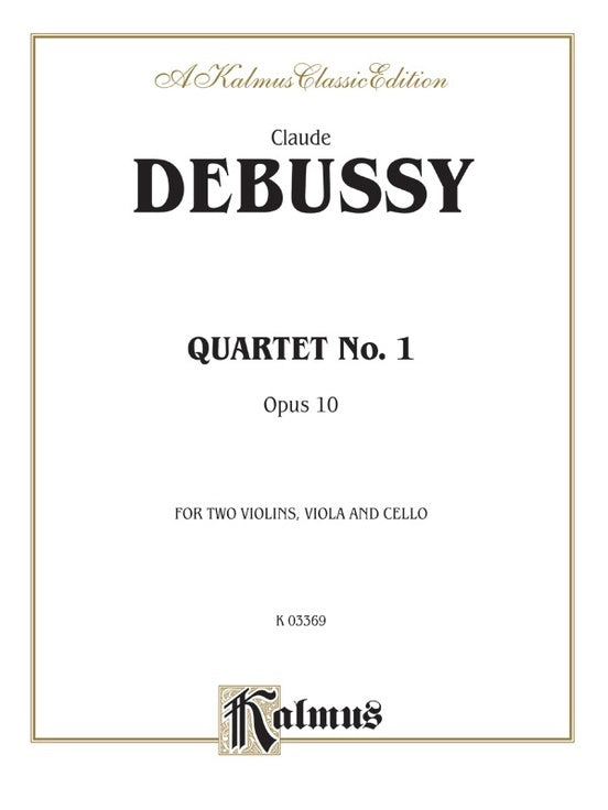 String Quartet Op 10 - Chamber Sheet Music