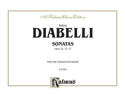 Sonatas Op 32 33 37 Piano Sheet Music