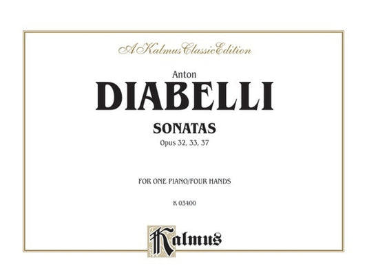Sonatas Op 32 33 37 Piano Sheet Music