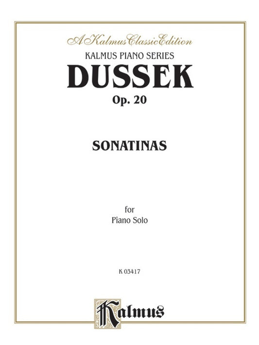 Sonatinas Op 20 Piano Sheet Music
