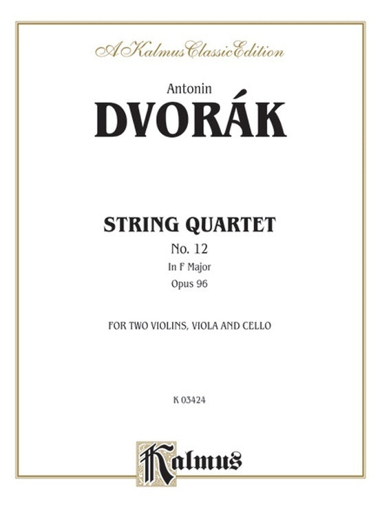 String Quartet Op 96 No 4 - Chamber Sheet Music