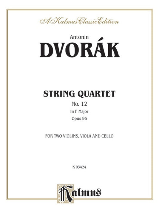String Quartet Op 96 No 4 - Chamber Sheet Music