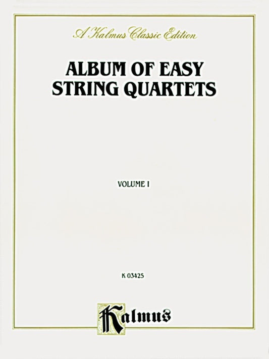 Album of Easy String Quartets Vol I - Chamber Sheet Music