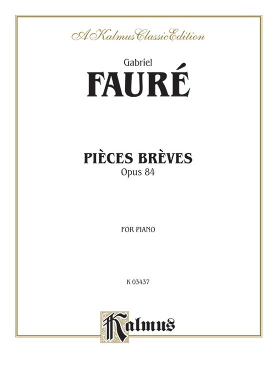 Pieces Breves Op 84 Piano Solo