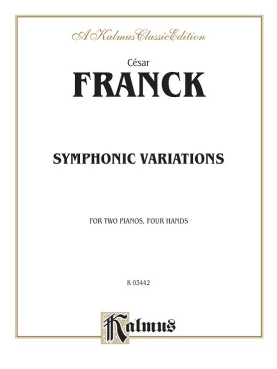Symphonic Variations for 2 Pianos, 4 Hands - Vocal Sheet Music