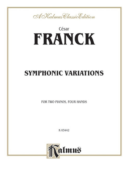 Symphonic Variations for 2 Pianos, 4 Hands - Vocal Sheet Music
