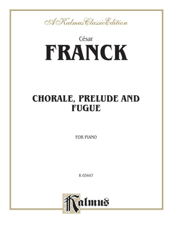 Choraleprelfugue Piano