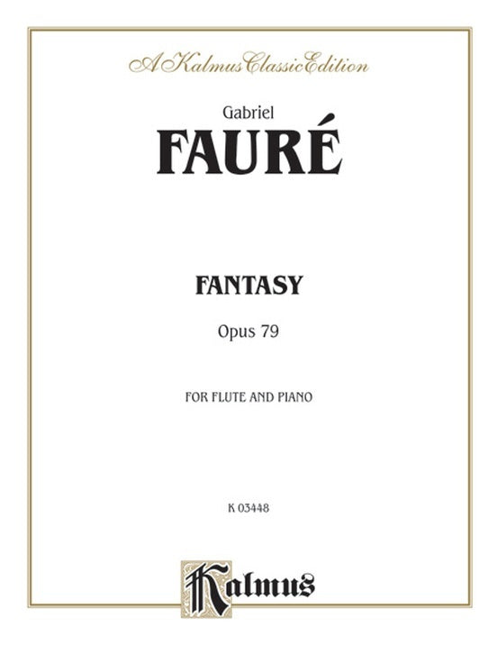 Fantasy Op 79 For Flute And Piano