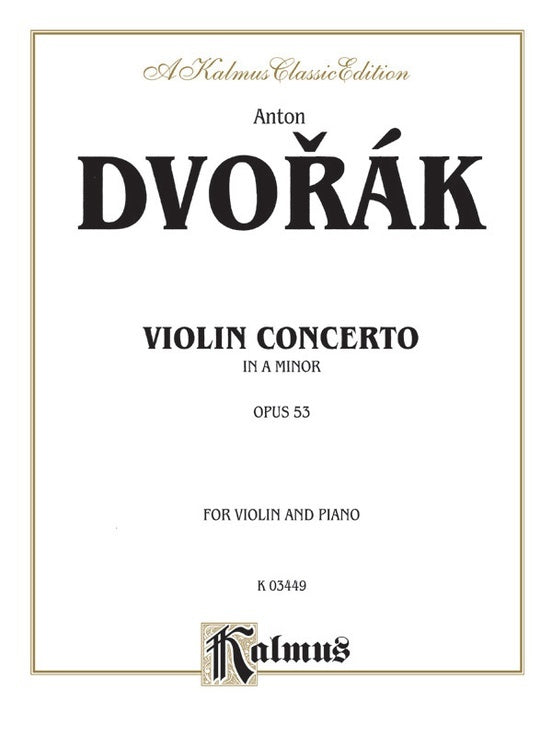 Violin Concerto Op 53 Sheet Music