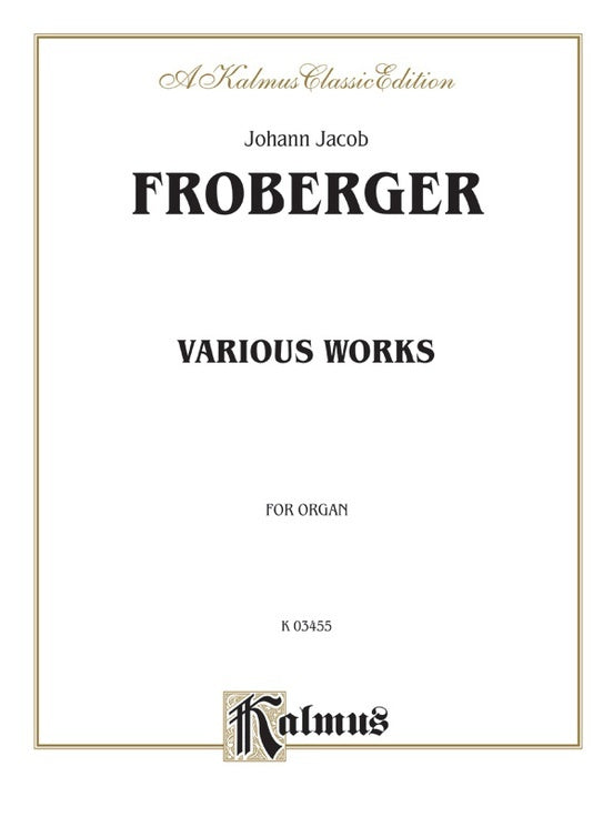 Various Organ Works - Piano and Organ Sheet Music