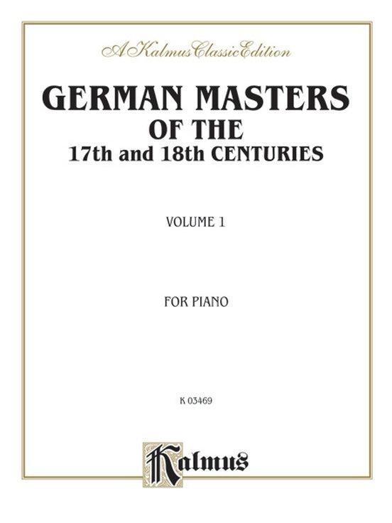 German Masters 17 & 18 Centuries Piano