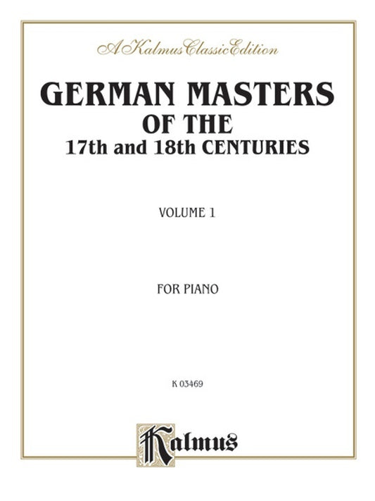 German Masters 17 & 18 Centuries Piano
