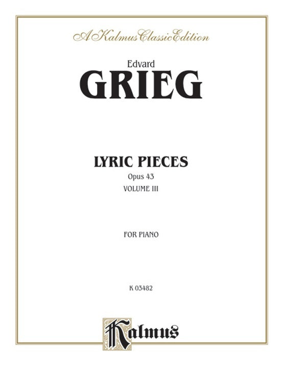 Lyric Pieces Op 43 Piano