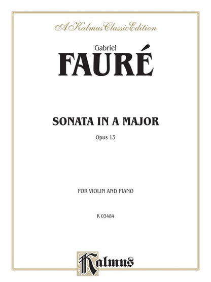 Sonata Op 13 for Violin and Piano Sheet Music