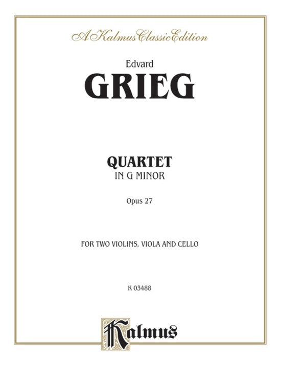 String Quartet Op 27 - Chamber Sheet Music