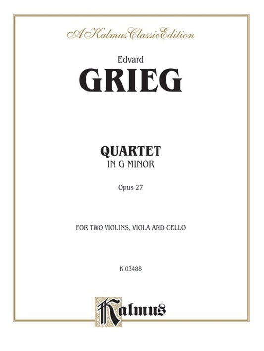 String Quartet Op 27 - Chamber Sheet Music