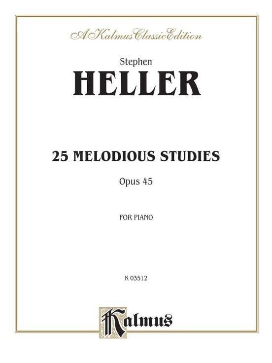 25 Melodious Studies Op 45 For Piano