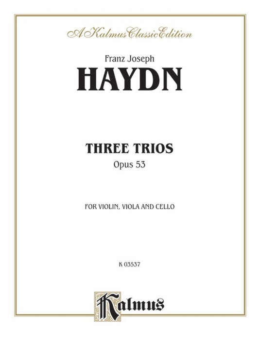 String Trios 3 Op 53 - Chamber Sheet Music