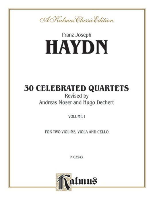 String Quartets 30 BK 1-4 Chamber Sheet Music