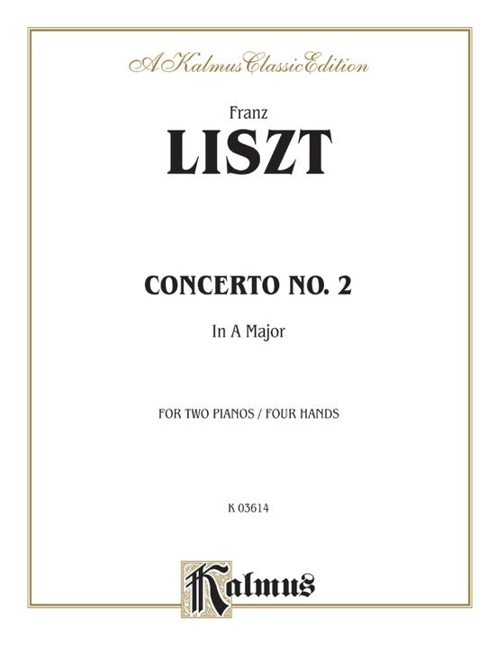 Piano Concerto No 2 In A For 2P4H