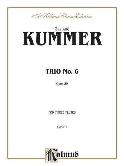 Trio No 6 Op 59 - Chamber Sheet Music