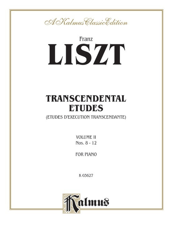 Etudes Dexecution Transcendante Book 2 Piano