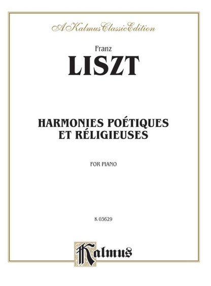Harmonies Poetiques Et Religieuses Piano