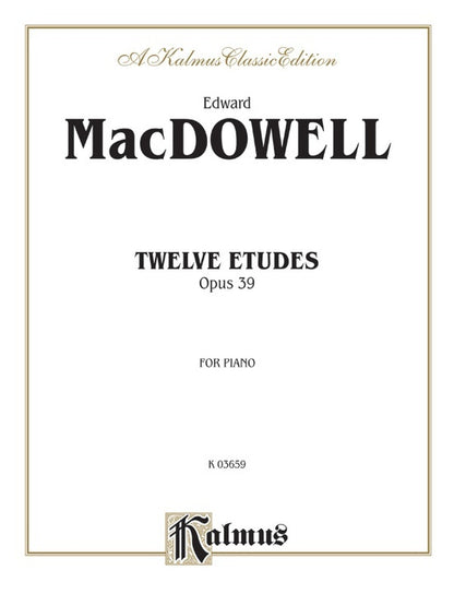 Twelve Etudes Opus 12 Piano