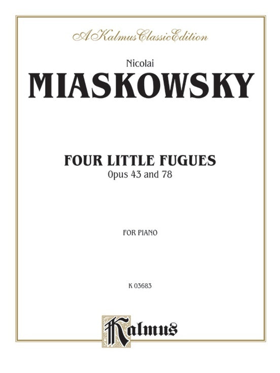 4 Little Fugues Piano Sheet Music